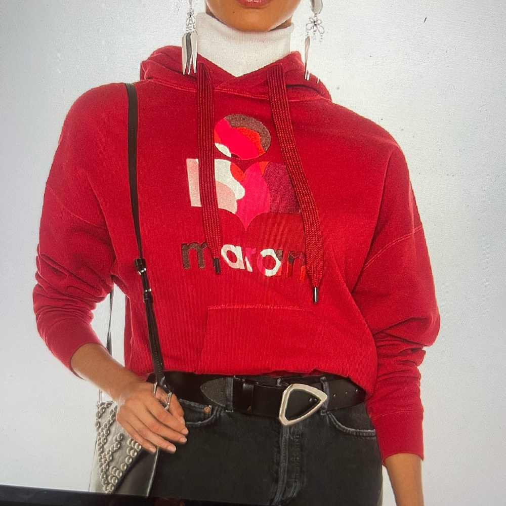 Isabel Marant Etoile Red hoodie sweatshirt size 38/6 (s/m) great condition